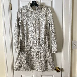 Long Sleeve Drop Waist Pocketed Tunic Dress